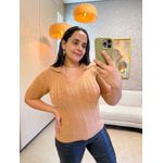Tricot Gola Polo Nude
