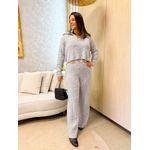 Conjunto Tricot Mia Cinza
