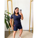 Conjunto Jaque Moletinho Azul