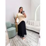 Vestido Faby Preto e Nude 