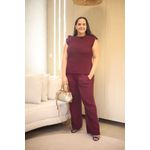 Conjunto Charlote Marsala Tricot
