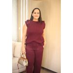 Conjunto Charlote Marsala Tricot