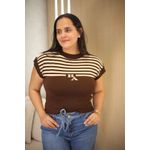 Blusa Tricot Rebeca Azevedo Marrom