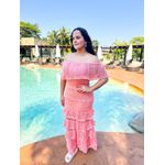 Vestido Manuela salmão