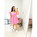 Vestido Louise rosa chiclete