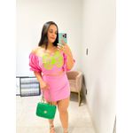 Conjunto Borboleta rosa chiclete