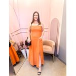 Vestido Charlote tomara que caia Laranja