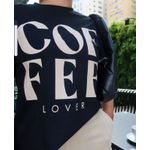 T Shirt Cofee Preta 