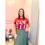 T Shirt Cofee Vermelha
