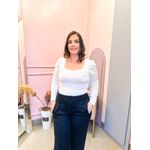 Tricot Lindi branco flor