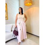 Saia Safira Rosa com Nude