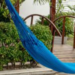 Rede de Dormir Impermeável Amazonas Nylon Azul 