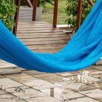 Rede de Dormir Impermeável Amazonas Nylon Azul 