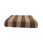 Manta Decorativa Cama Super King 100% Algodão Caramelo com Marrom 2,55 x 2,35 m - Redes de Dormir