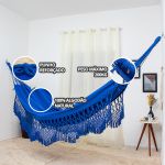 Rede De Dormir Casal Clone Azul