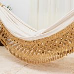 Rede de Dormir Casal Clone Especial Caramelo com Bege