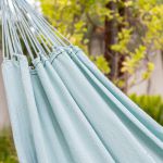 Rede de Dormir Jeans Life Basic Verde Bebê com Branco