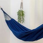 Rede de Dormir Jeans Life Basic Azul Royal com Preto