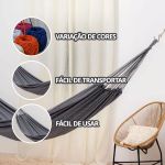 Rede de Dormir Jeans Life Basic Cinza Neblina