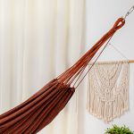 Rede de Dormir Jeans Life Basic Laranja com Preto