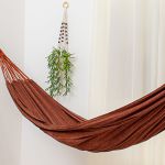 Rede de Dormir Jeans Life Basic Laranja com Preto