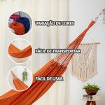 Rede de Dormir Jeans Life Basic Laranja