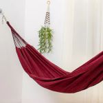 Rede de Dormir Jeans Life Basic Vermelho com Preto