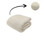 Manta Ostra Bege Queen 2,60x2,20m Conforto, Elegância e Versatilidade - Redes de Dormir