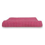 Manta de Algodão Multiuso p/ Cama, Sofá Xadrez Rosa Pink com Branco 2,30m x 1,55m