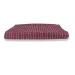Manta de Algodão Multiuso p/ Cama, Sofá Xadrez Vinho com Branco 2,30m x 1,55m