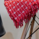 Manta Casal Força do Querer Vermelho com Branco - Redes de Dormir