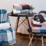 Manta Xadrez Casal Multiuso 100% Algodão p/ Cama, Sofá - Caramelo com Bege