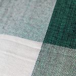 Manta Xadrez Casal Multiuso 100% Algodão p/ Cama, Sofá - Verde com Bege