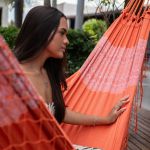 Rede de Dormir Casal Paraibana Laranja Escuro