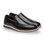 Sapato Masculino de Couro Air Leeds Preto Ref. 09952.09933