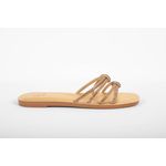 Rasteira Tiras Cristal Ouro Ref. 0979.09931