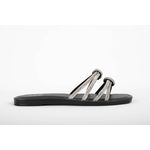 Rasteira Tiras Cristal Pretas Ref. 0979.09931