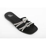Rasteira Tiras Cristal Pretas Ref. 0979.09931