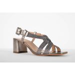 Sandalia Trança Lurex Grafite Ref. 09402.09982