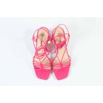 Sandália Tiras Pink Salto Bloco Ref. 09591.09972
