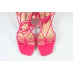 Sandália Tiras Pink Salto Bloco Ref. 09591.09972