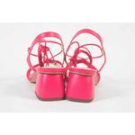 Sandália Tiras Pink Salto Bloco Ref. 09591.09972