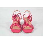 Sandália Tiras Pink Salto Bloco Ref. 09591.09972