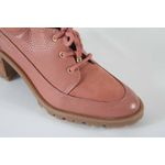 Bota Feminina Oxford em Couro Rose Ref. 09722.09423