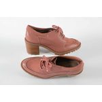 Bota Feminina Oxford em Couro Rose Ref. 09722.09423