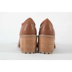 Bota Feminina Oxford em Couro Caramelo Ref. 09722.09423