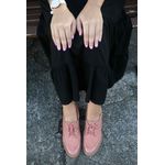 Bota Feminina Oxford em Couro Rose Ref. 09722.09423