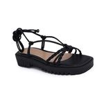 Sandalia Flatform de Amarração Preto Ref. 0996.0999