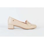 Sapato Salto Bloco Baixo Off White Ref. 09521.09971