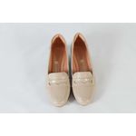 Sapato Salto Bloco Baixo Off White Ref. 09521.09971